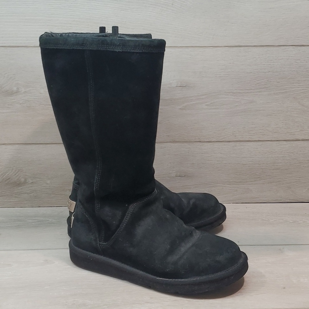 Ugg Australia Women 1890 Tall Leather Sheepskin Boots shoes sz 8